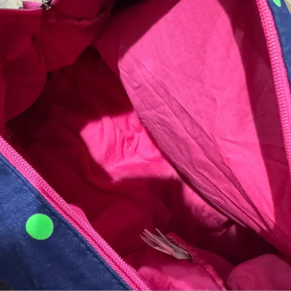 Disney Parks Multicolored Polka Dot Small Duffle Bag